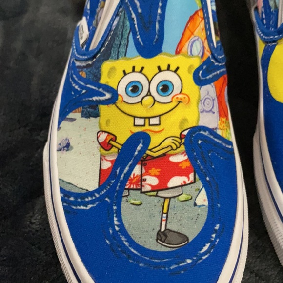 Vans Classic slip on Sponge Bob square pants limited edition colaboración - Picture 6 of 15
